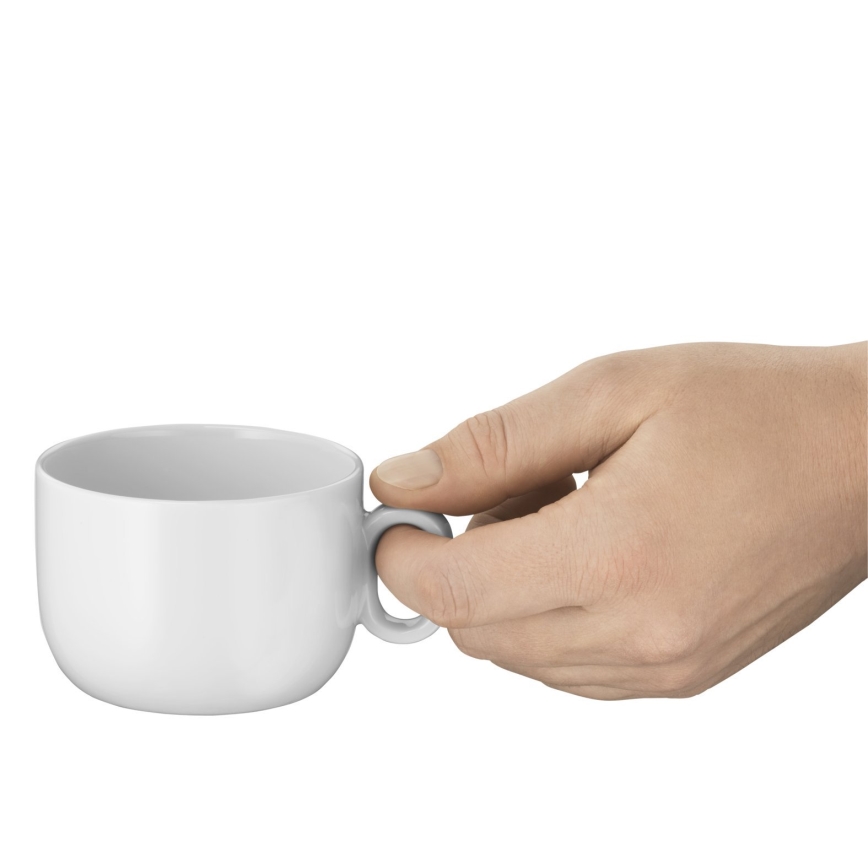 WMF - SET 2x Cappuccino skodelica s krožničkom BARISTA 160 ml bela