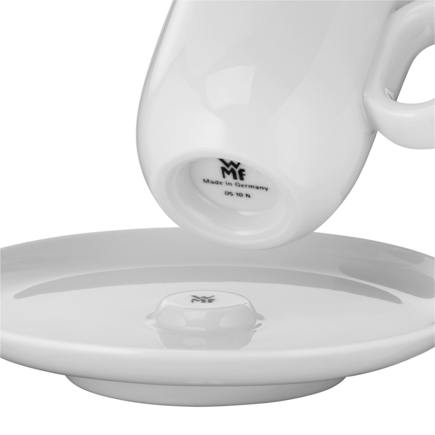 WMF - SET 2x Espresso skodelica s krožničkom BARISTA bela