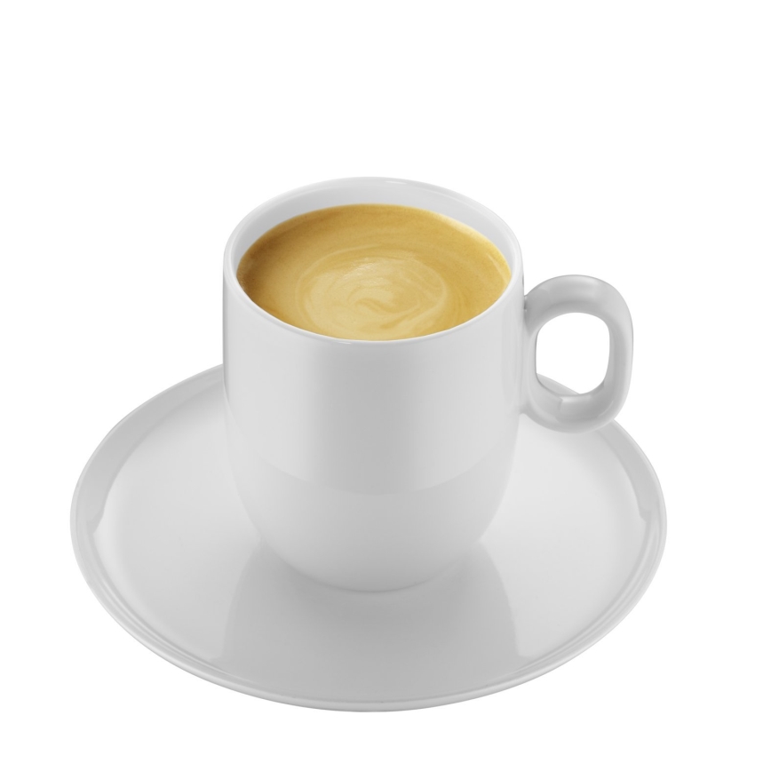 WMF - SET 2x Kavna skodelica za kremo s krožničkom BARISTA 170 ml bela