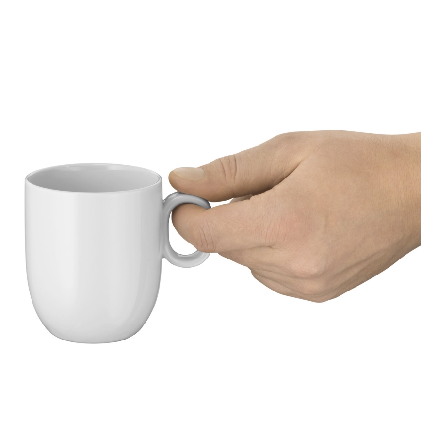 WMF - SET 2x Kavna skodelica za kremo s krožničkom BARISTA 170 ml bela