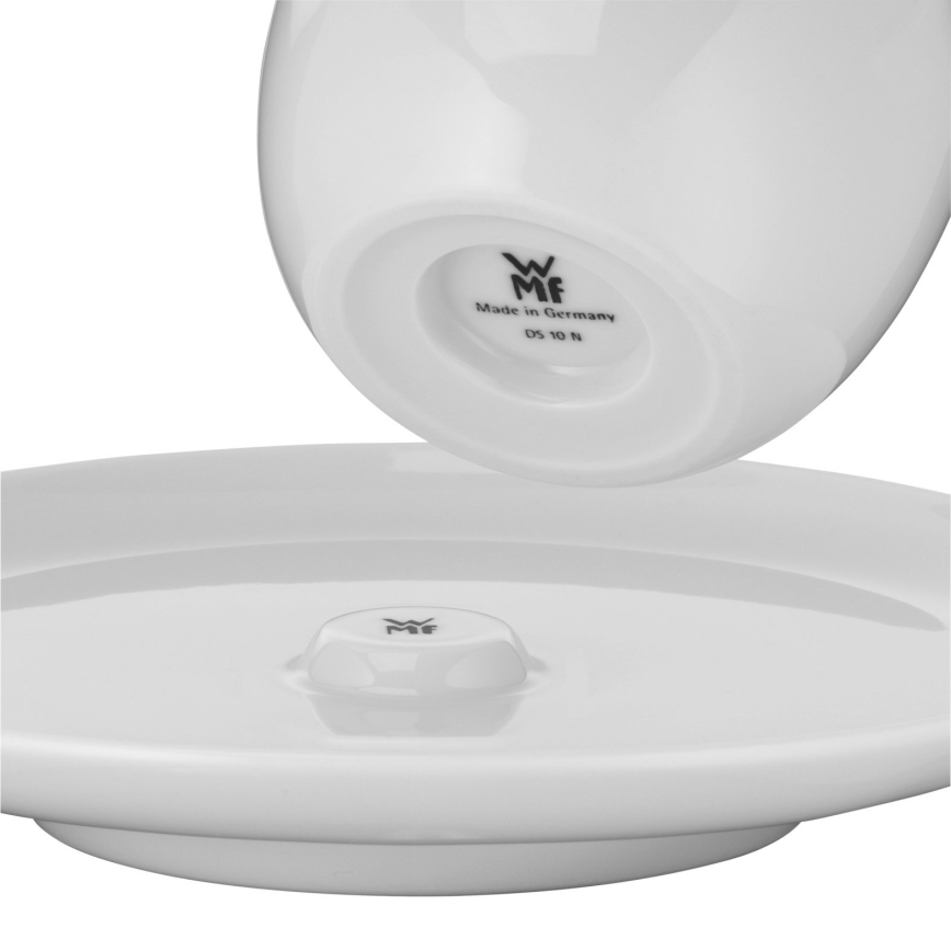 WMF - SET 2x Kavna skodelica za kremo s krožničkom BARISTA 170 ml bela