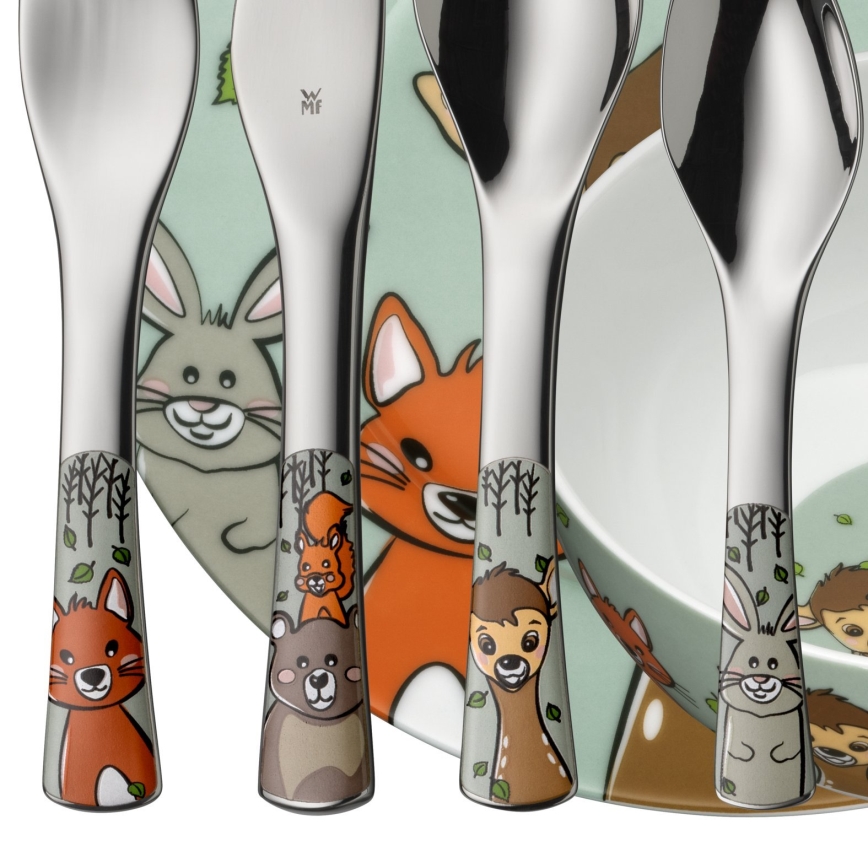 WMF - Set otroške posode in jedilnega pribora FOREST FRIENDS 6 kom.