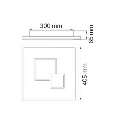 Wofi 11247 - LED Zatemnitvena stropna svetilka NADRA LED/27W/230V