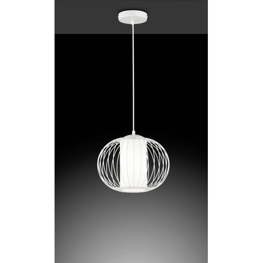 Wofi 11460FW - Lestenec na vrvici TARIM 1xE27/40W/230V bela