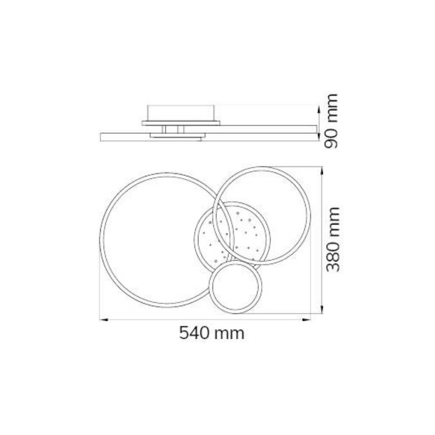 Wofi 11657 - LED Zatemnitveni lestenec KIAH LED/32,5W/230V 3000K