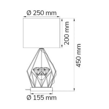 Wofi 11977 - LED Zatemnitvena namizna svetilka AMY LED/10W/230V