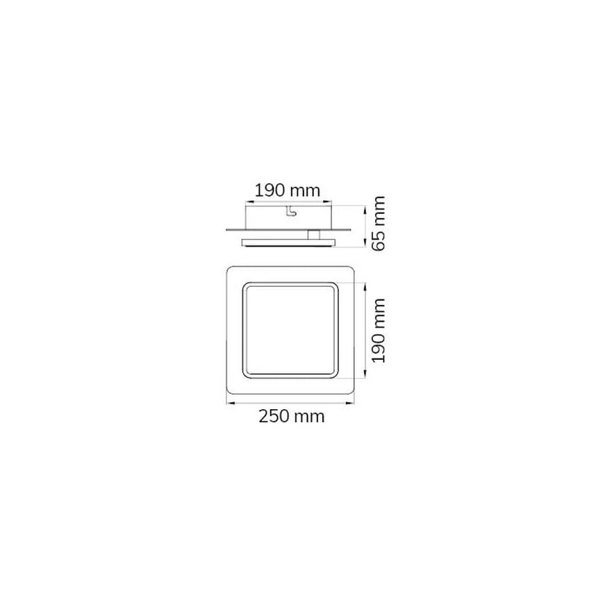 Wofi 12052 - LED Stropna svetilka SUTTER LED/10,5W/230V 3000K mat krom