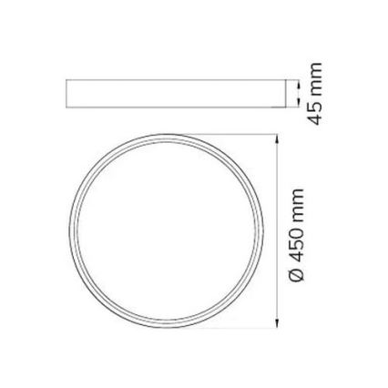 Wofi 12056 - LED Zatemnitvena stropna svetilka DUBAI LED/27,5W/230V antracit