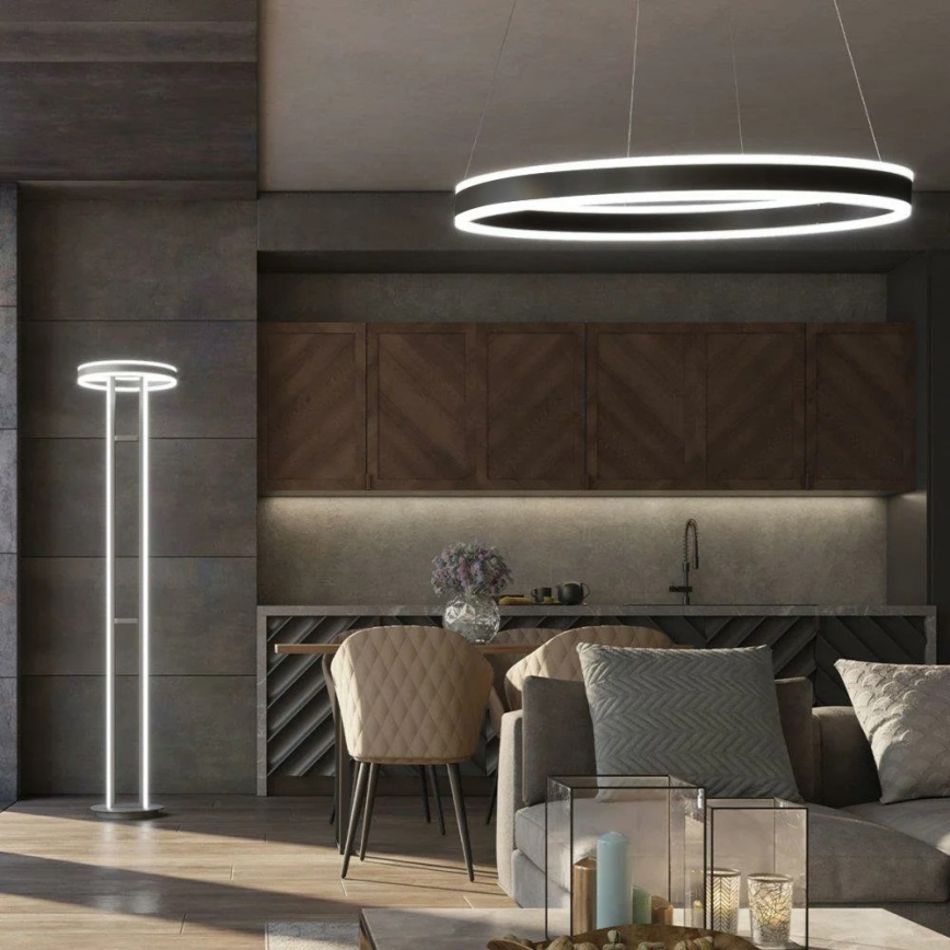 Wofi 12147 - LED Zatemnitveni lestenec na vrvici KEMI LED/73W/230V 3000K + Daljinski upravljalnik