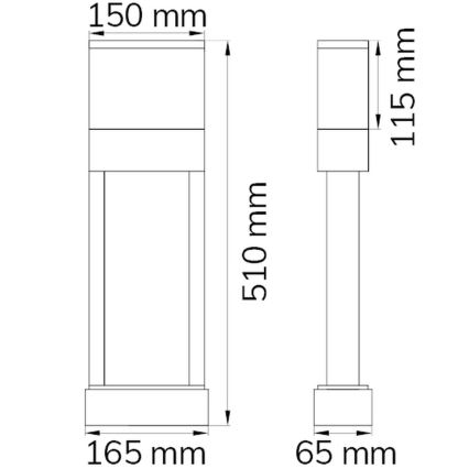 Wofi 12225 - LED Hišna številka DIEGO LED/10,5W/230V 3000K IP54