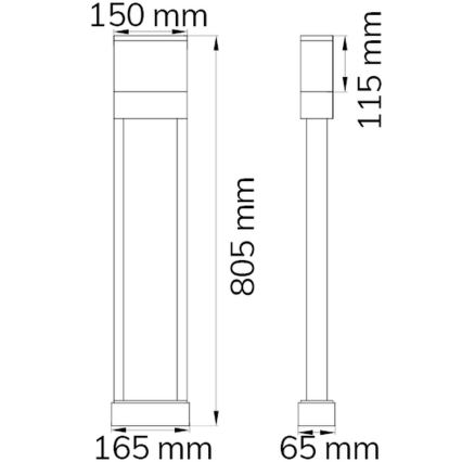 Wofi 12226 - LED Hišna številka DIEGO LED/10,5W/230V 3000K IP54