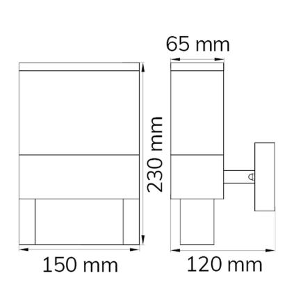 Wofi 12227 - LED Hišna številka DIEGO LED/10,5W/230V 3000K IP54