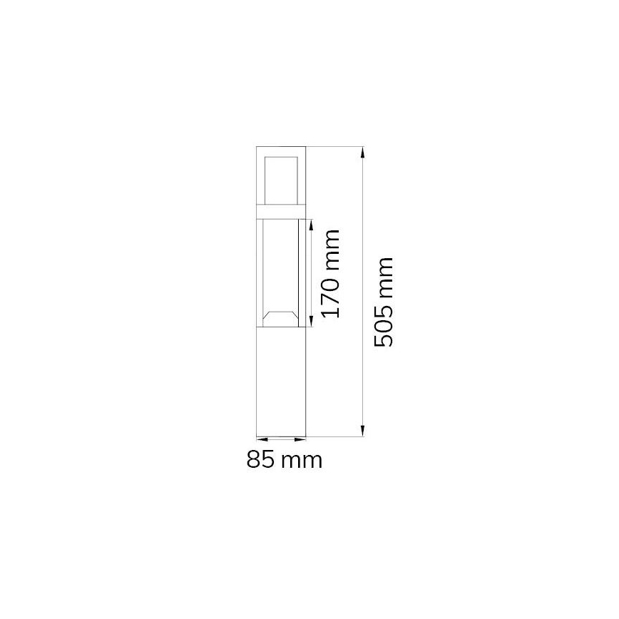 Wofi 12228 - LED Zunanja svetilka SIERRA LED/10W/230V IP54 50,5 cm