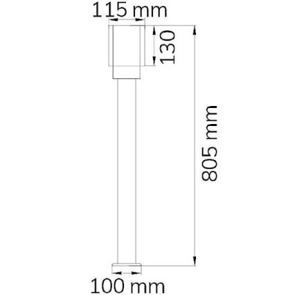 Wofi 12232 - Zunanja svetilka PITA 1xE27/10W/230V IP54