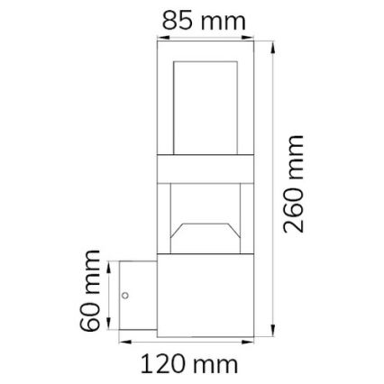 Wofi 12244 - LED Zunanja stenska svetilka SIERRA LED/10W/230V IP54