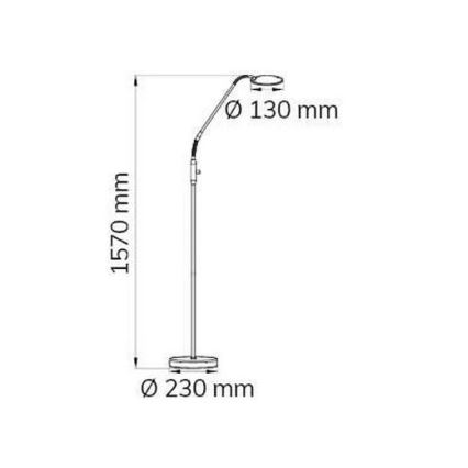 Wofi 3006.01.64.9000 - LED Zatemnitvena talna svetilka TWIN LED/4,6W/230V