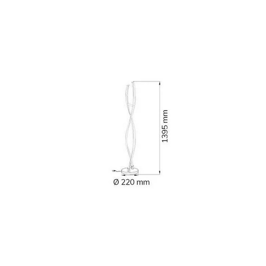 Wofi 3152.02.01.6000 - LED Zatemnitvena stoječa svetilka IDANA 2xLED/14W/230V