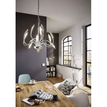 Wofi 3326.05.01.5000 - LED Zatemnitvena talna svetilka HAMPTON 5xLED/5,2W/230V + Daljinski upravljalnik