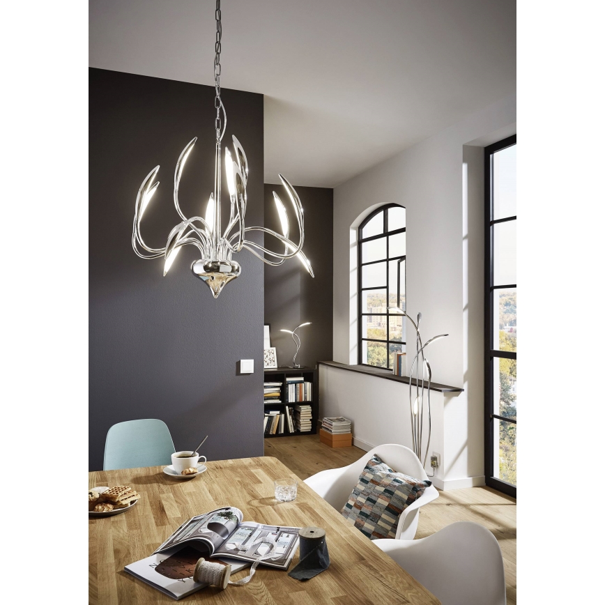 Wofi 3326.05.01.5000 - LED Zatemnitvena talna svetilka HAMPTON 5xLED/5,2W/230V + Daljinski upravljalnik