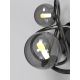Wofi 4014-205 - LED Stenska svetilka NANCY 2xG9/3,5W/230V črni krom