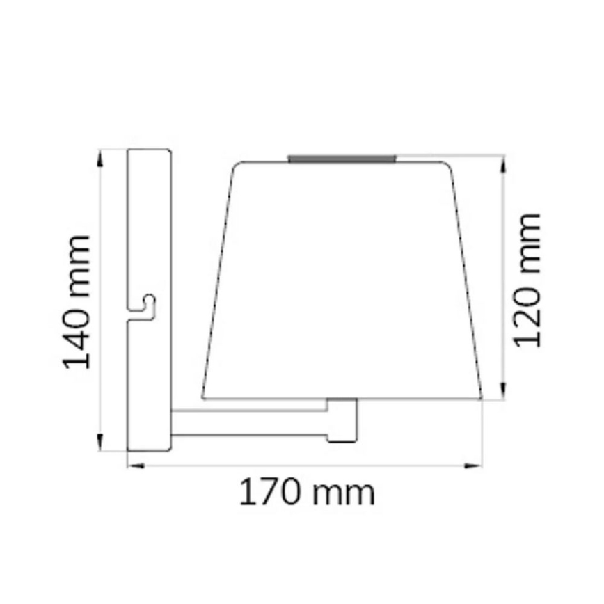 Wofi 4015.01.64.9000 - LED Zatemnitvena stenska svetilka GENK LED/2W/5V 2500 mAh