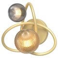 Wofi 4015-204 - LED Stenska svetilka METZ 2xG9/3,5W/230V zlata/siv