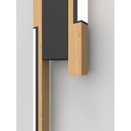 Wofi 4031-206- LED zatemnjiva stenska svetilka PALERMO 11W/230V kavčukovec