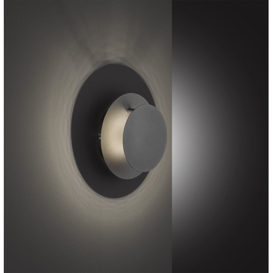 Wofi 4048-102R - LED Stenska svetilka BAYONNE LED/6,5W/230V antracit