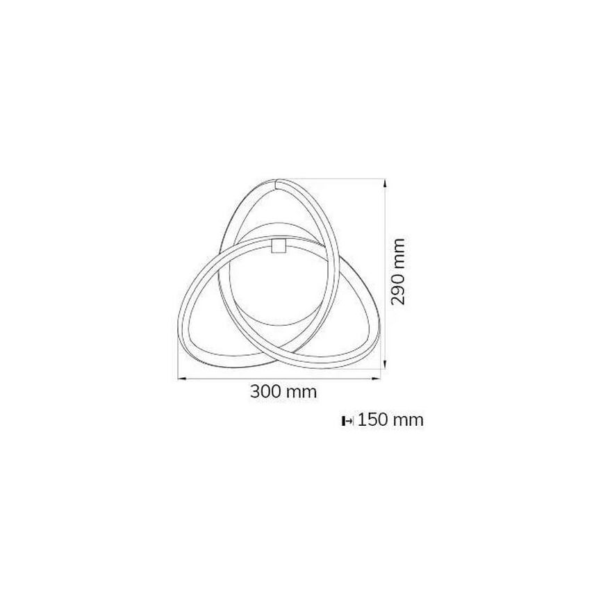Wofi 4134.01.88.9000 - LED Stenska svetilka INDIGO LED/14W/230V