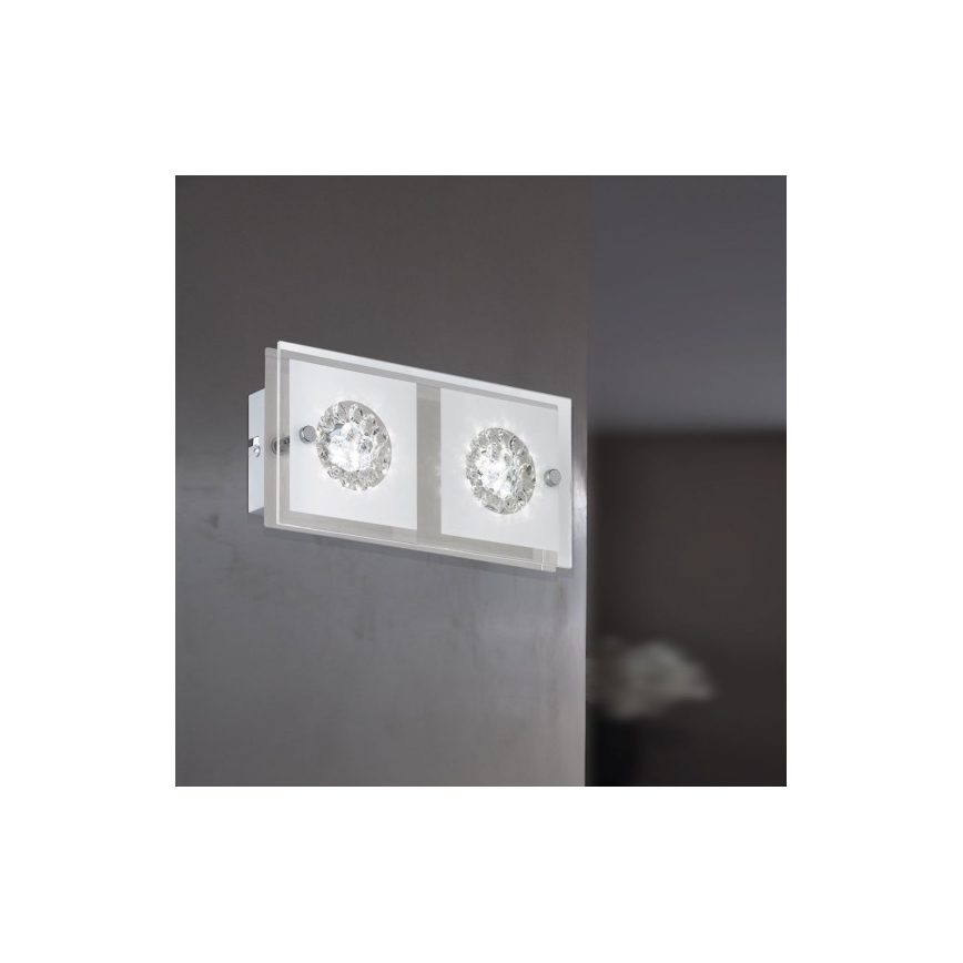 Wofi 4272.02.01.0000 - LED Stenska svetilka REIMS 2xLED/4W/230V