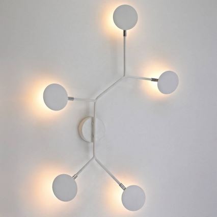 Wofi 446604109000 - LED Stenska svetilka BELIZE 5xLED/5W/230V 3000K bela