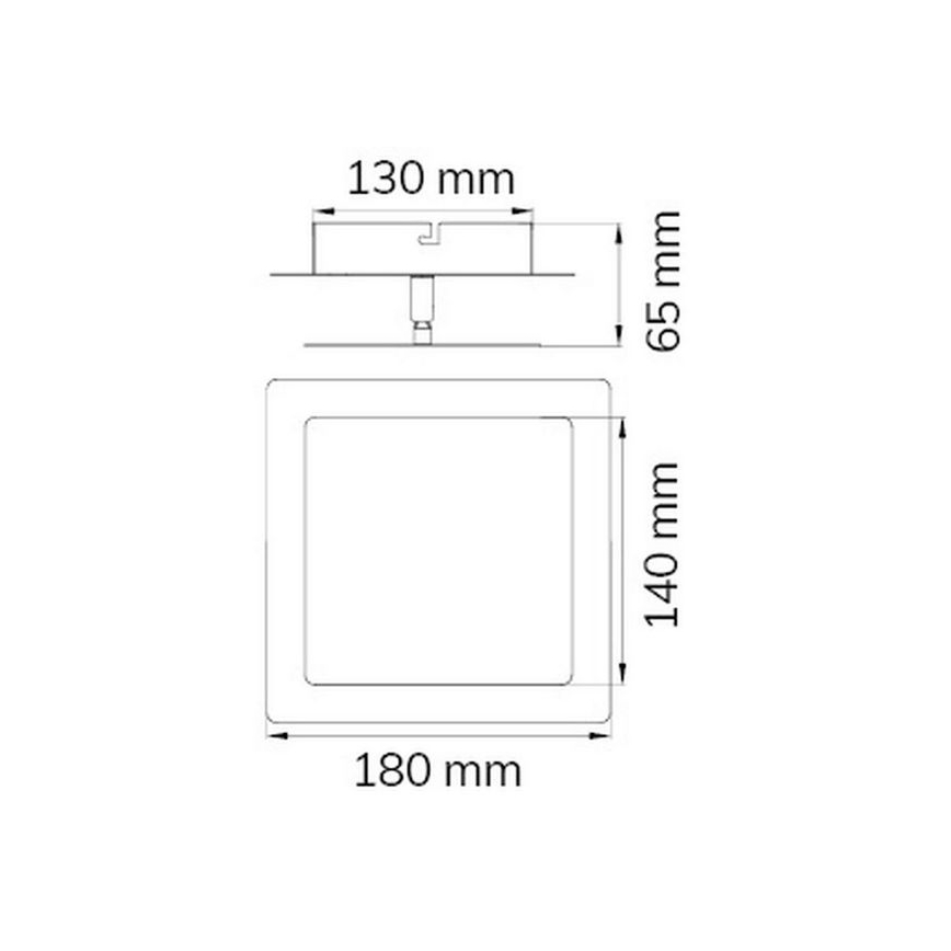 Wofi 451401709000 - LED Stenska svetilka FEY LED/8W/230V mat krom