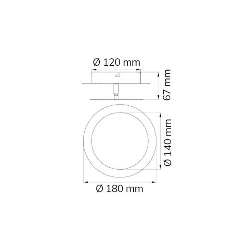 Wofi 451701709000 - LED Stenska svetilka SLIGO LED/6W/230V mat krom