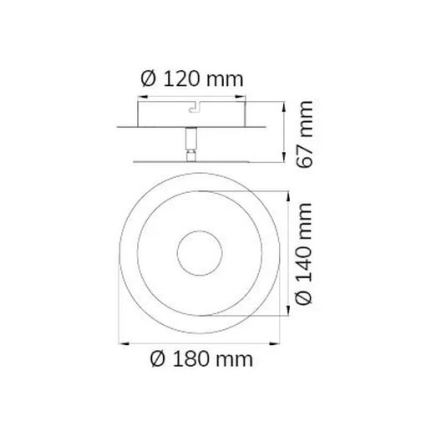 Wofi 451901709000 - LED Stenska svetilka AFIR LED/6W/230V mat krom