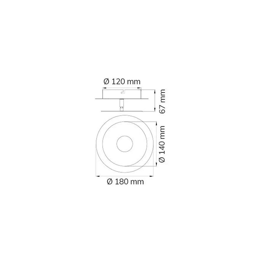 Wofi 451901709000 - LED Stenska svetilka AFIR LED/6W/230V mat krom