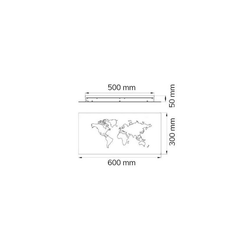 Wofi 4556.01.50.9600 - LED Stenska okrasna svetilka LINDA LED/26W/230V 3000K