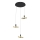 Wofi 5016-304 - LED Zatemnitveni lestenec na vrvici BREST LED/26W/230V črna/zlata