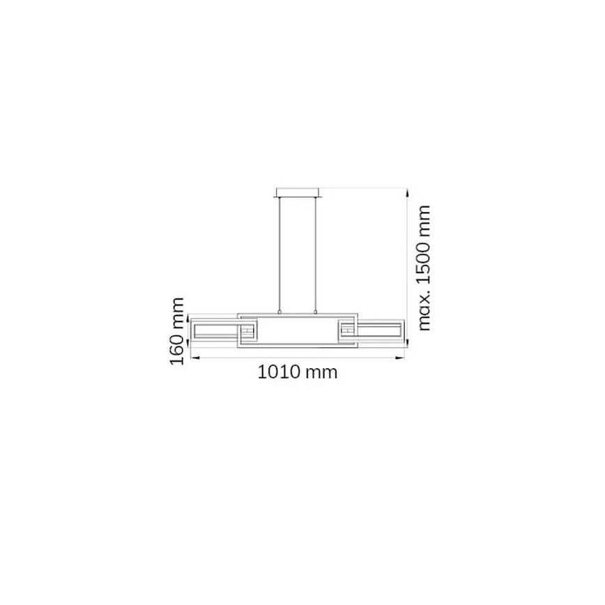 Wofi 6133.03.64.9000 - LED Zatemnitveni lestenec na vrvici MURIEL LED/26W/230V