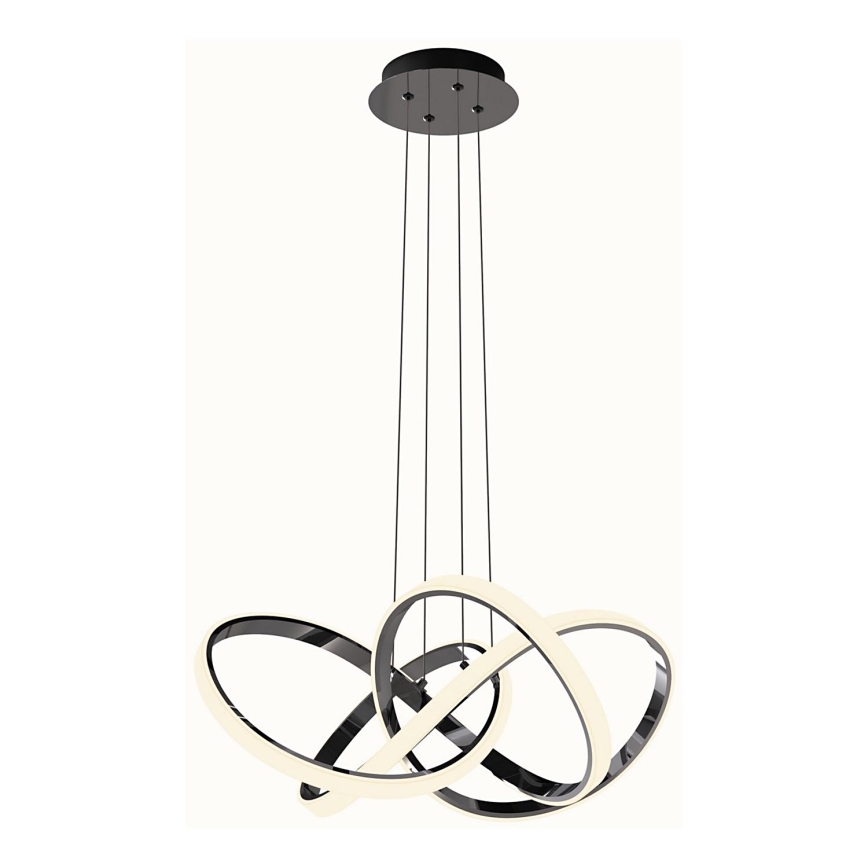 Wofi 6134-105L - LED Zatemnitveni lestenec na vrvici INDIGO LED/50W/230V črna/sijajni krom