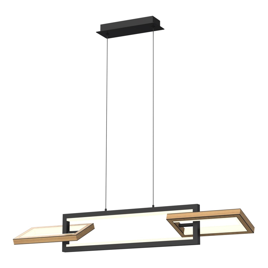 Wofi 7022-306- LED Zatemnitveni lestenec na vrvici MATERA LED/30W/230V črna/rjava