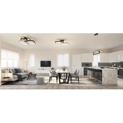 Wofi 7022-306- LED Zatemnitveni lestenec na vrvici MATERA LED/30W/230V črna/rjava