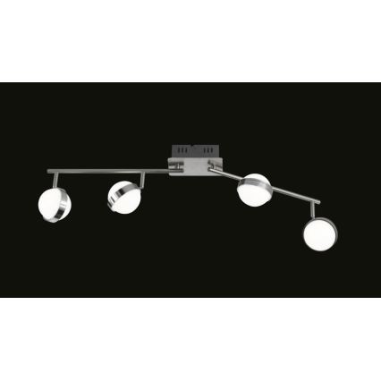 Wofi 7241.04.54.6000 - LED Zatemnitveni reflektor MONDE 4xLED/6W/230V