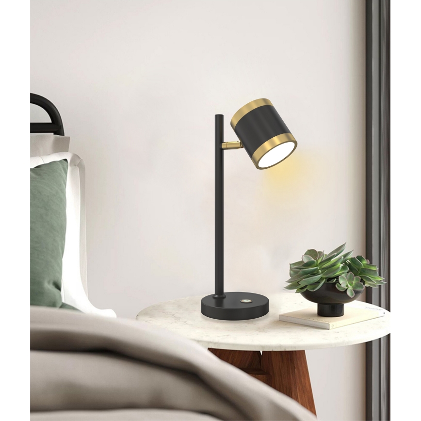 Wofi 8003-104S - LED Zatemnitvena namizna svetilka TOULOUSE LED/10W/230V črna/zlata