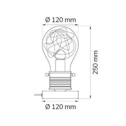 Wofi 8003010150 - Namizna svetilka FUTURA 1xE14/42W/230V