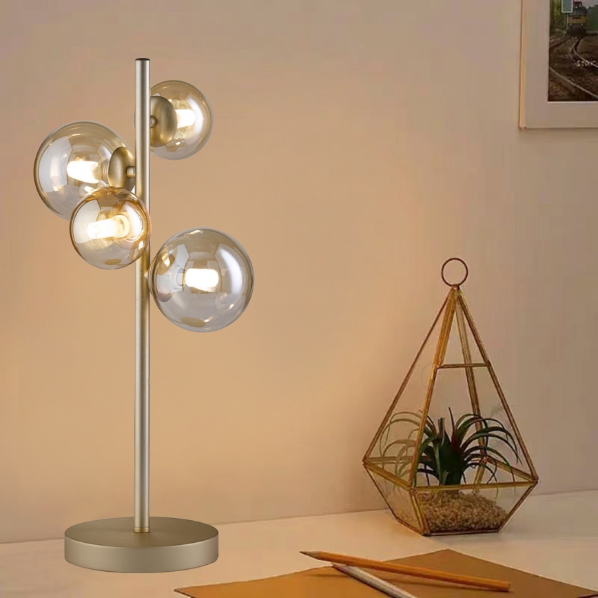 Wofi 8014.04.14.9000 - LED Namizna svetilka VILLA 4xG9/3W/230V zlata