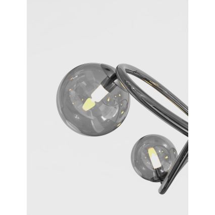 Wofi 8014-205 - LED Namizna svetilka NANCY 2xG9/3,5W/230V črna/sijajni krom