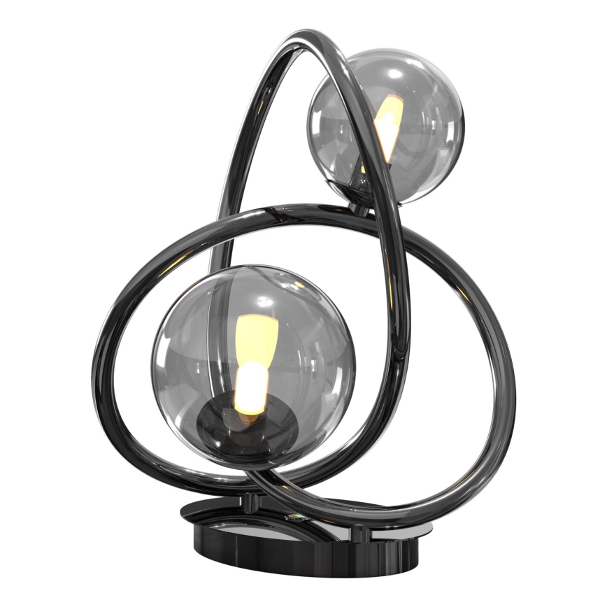 Wofi 8014-205 - LED Namizna svetilka NANCY 2xG9/3,5W/230V črna/sijajni krom