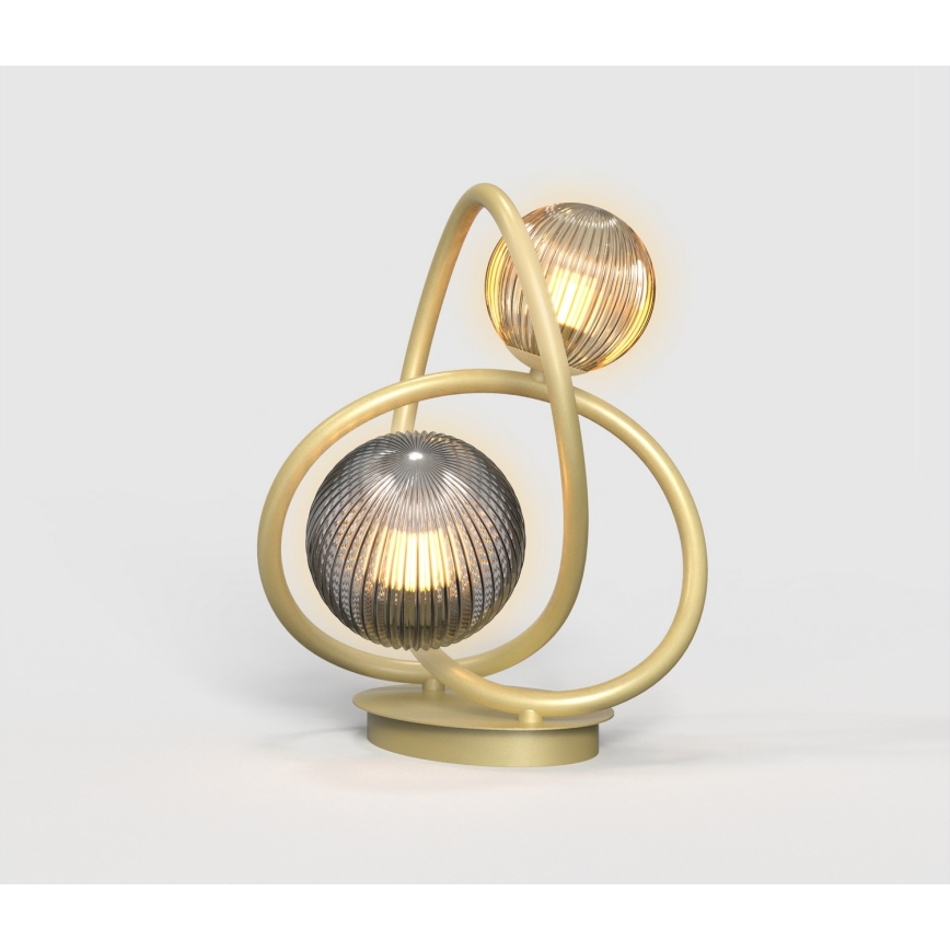 Wofi 8015-204 - LED Namizna svetilka METZ 2xG9/3,5W/230V zlata/siv