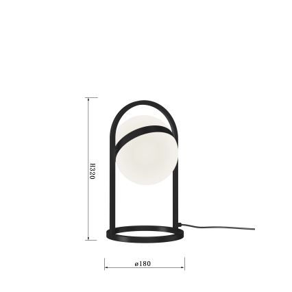 Wofi 8046-102 - LED Zatemnitvena namizna svetilka na dotik AVIGNON LED/10,5W/230V črna