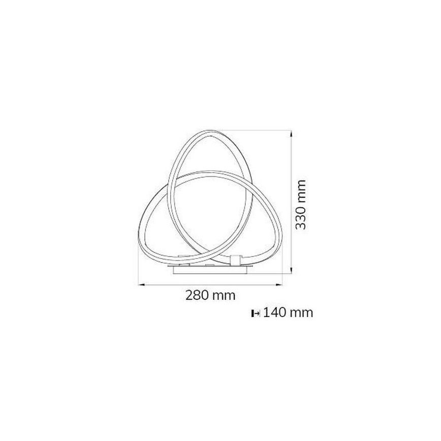 Wofi 8134.01.88.9000 - LED Zatemnitvena namizna svetilka INDIGO LED/19W/230V